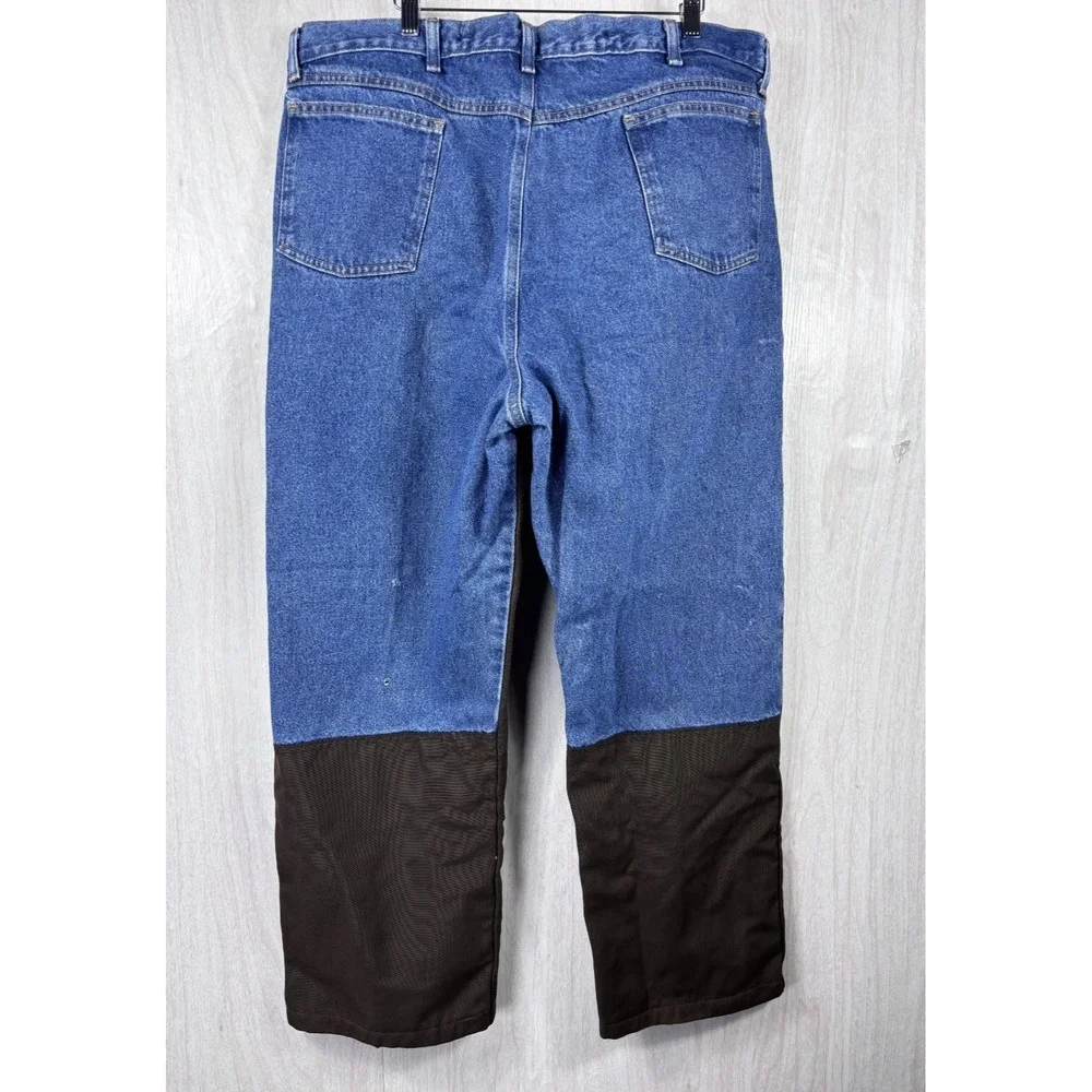 Wrangler ProGear Brush Pants‎ Mens 42x28 Denim Nylon Upland Hunting Workwear